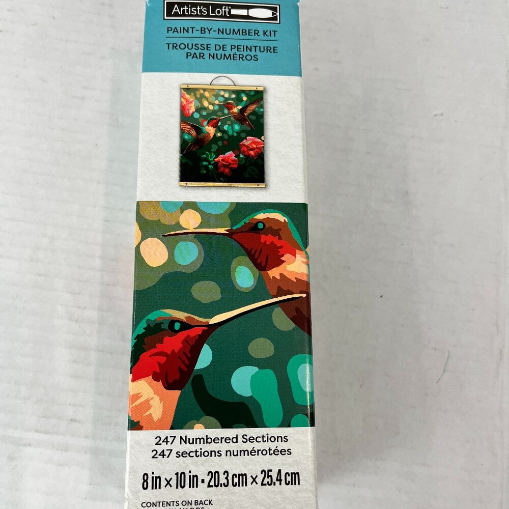 Artists Loft Hummingbird Paint by Number kit, 8" x 10"